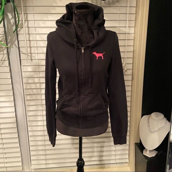 PINK Victoria's Secret Tops - Victoria’s secret pink zip up hoodie